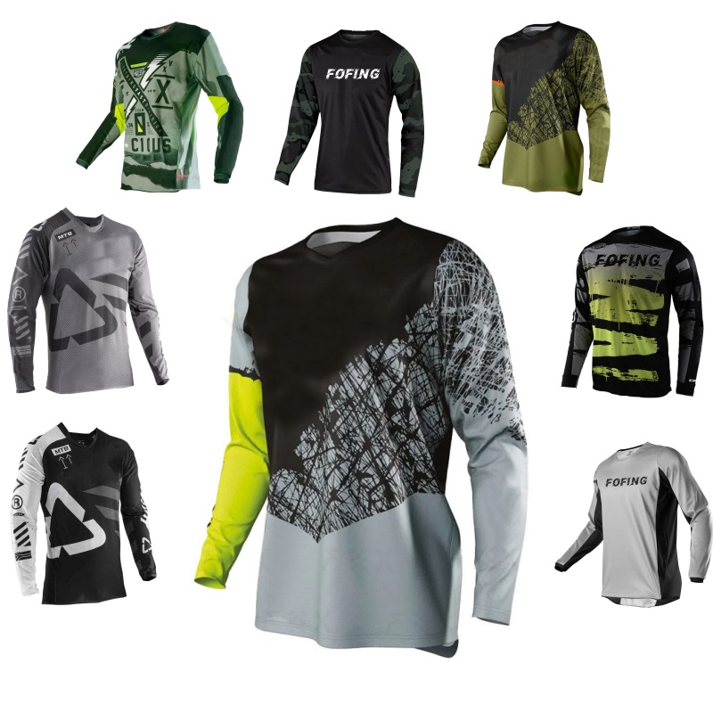 Mountain Biking Uniform - MTBダウンヒルプリントモトクロスジャージー長袖オフロードスポーツトップ、ダートバイク、ATV、MX、エンデューロ、バイクライディング用