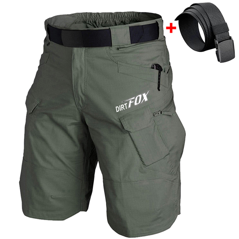 Mountain Biking Body Armour - DIRTFOX マウンテンバイクダウンヒルショーツエンデューロロード自転車レース戦術カーゴショートパンツゲルパッド付きキュロット Ciclismo Hombre