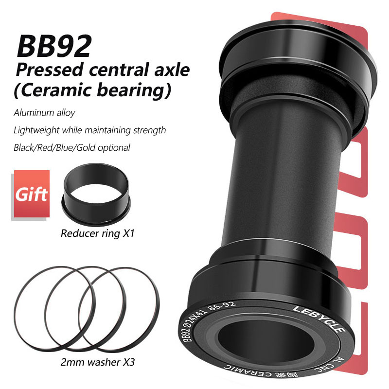 Bottom Bracket Press - 自転車ボトムブラケットプレス,BB,86-92mm,セラミックベアリング,Shimano/sram/gxp用中央シャフト
