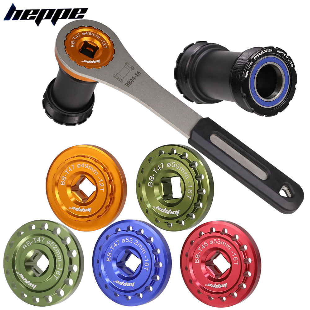 Bottom Bracket Press - HEPPE 自転車 T47 ボトムブラケット取り付けおよび取り外しツール自転車ボトムブラケットレンチ 49-53 ミリメートル