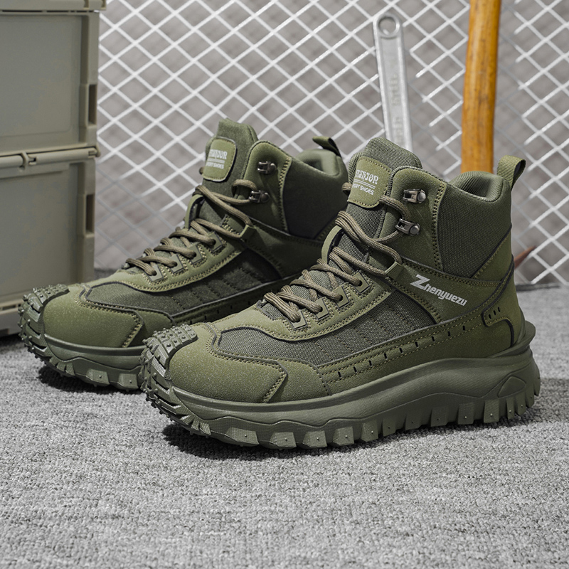 秋の新作ハイカットプラスサイズカジュアルスポーツシューズ、ア - Men'S Mountain Biking Shoes のレビューと価格
