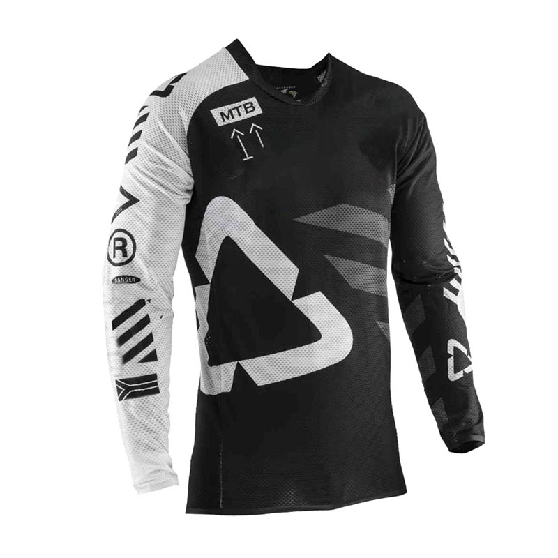 MTBダウンヒルプリントモトクロスジャージー長袖オフロードス - Mountain Biking Uniform のレビューと価格