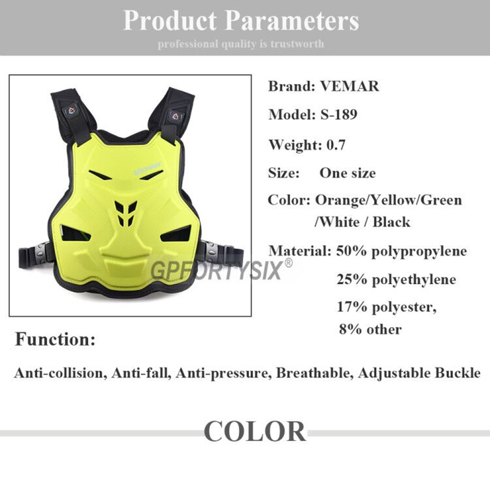 VEMAR 大人のオートバイの鎧スノーボード脊椎胸部ボディ保 - Mountain Biking Body Armour のレビューと価格