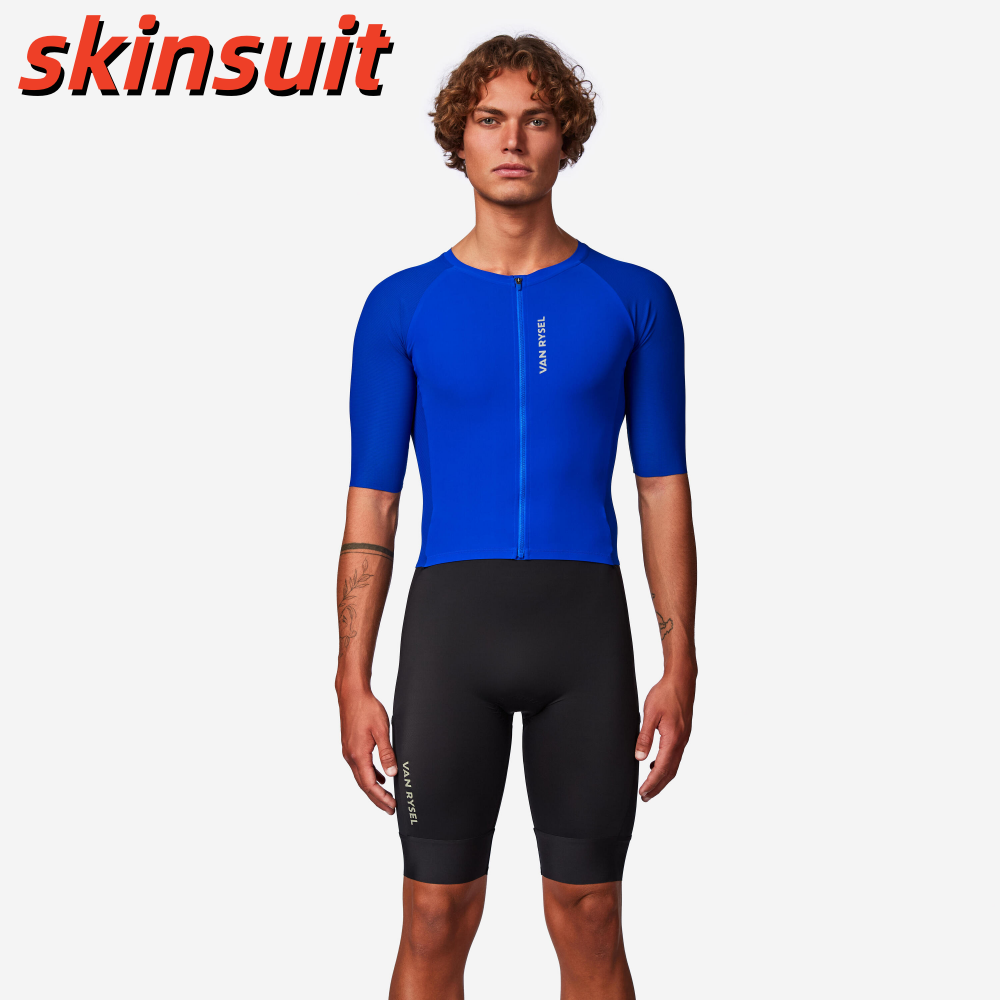 サマーマントライアスロンスキンスーツメンズ半袖タイツサイクリ - Mountain Biking Uniform のレビューと価格