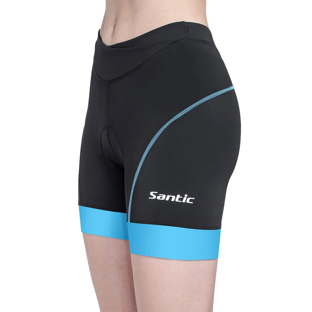 Santic 女性のバイカーショーツ 4D パッド入りサイク - Mountain Biking Body Armour のレビューと価格