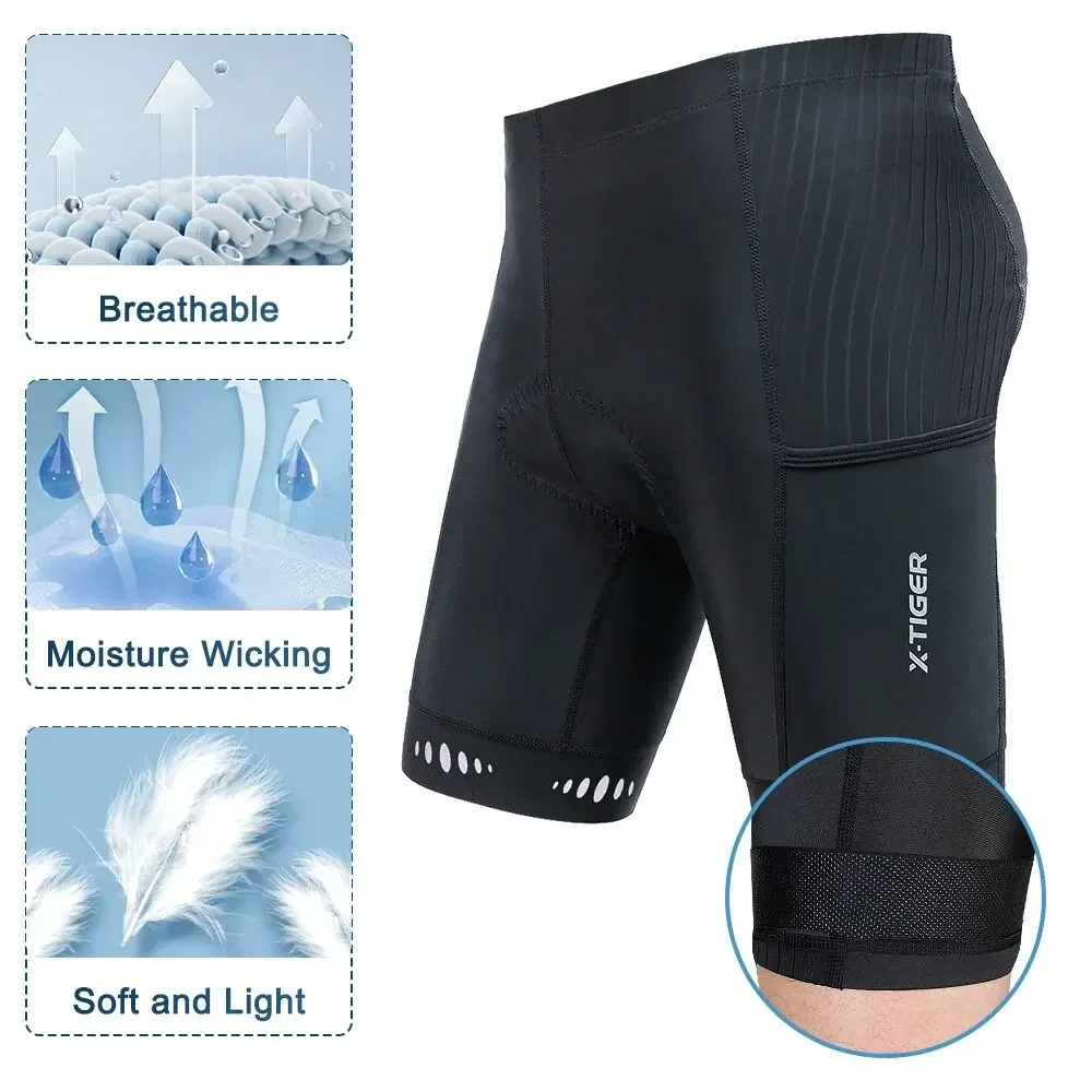 X-tiger-男性用のバックポケット付きの通気性サイクリン - Mountain Biking Body Armour のレビューと価格