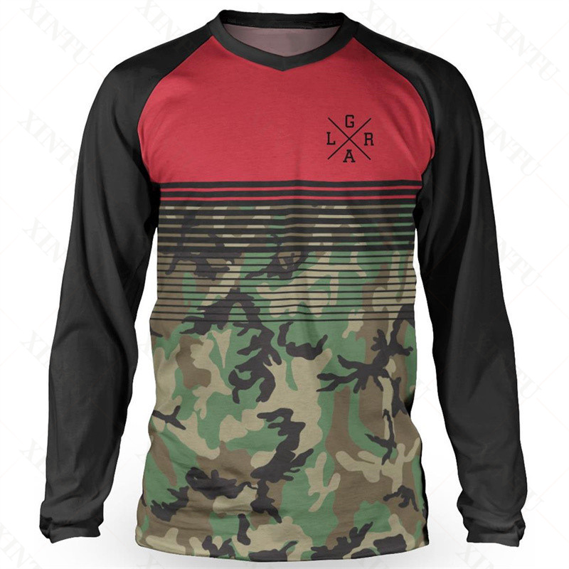 男性用ルーズライダーTシャツ,ダウンヒルマウンテンバイクウェ - Mountain Biking Uniform のレビューと価格