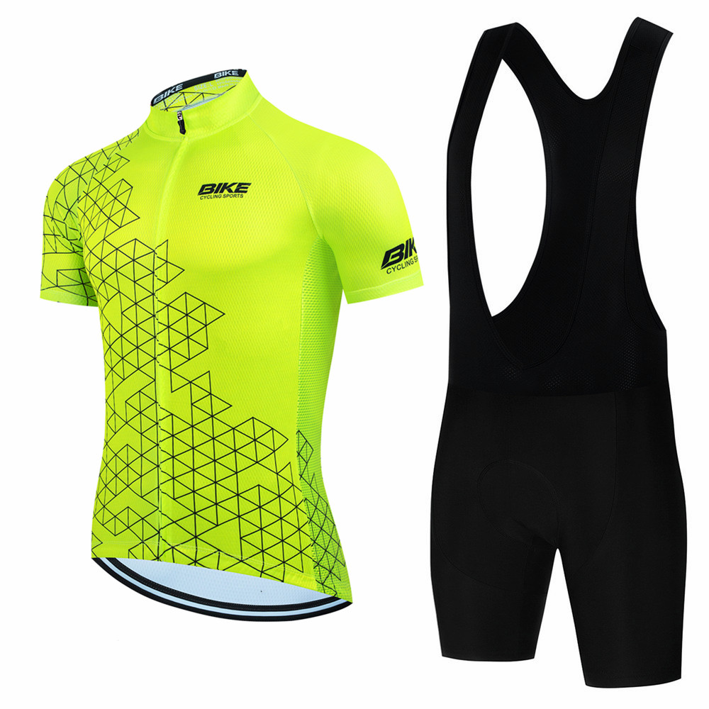 バイク夏サイクリングジャージセット男性マウンテンバイク服速乾 - Mountain Biking Uniform のレビューと価格
