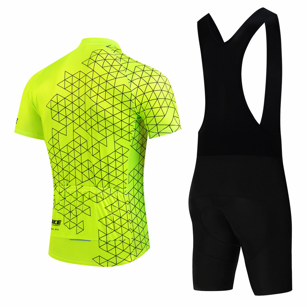 バイク夏サイクリングジャージセット男性マウンテンバイク服速乾 - Mountain Biking Uniform のレビューと価格