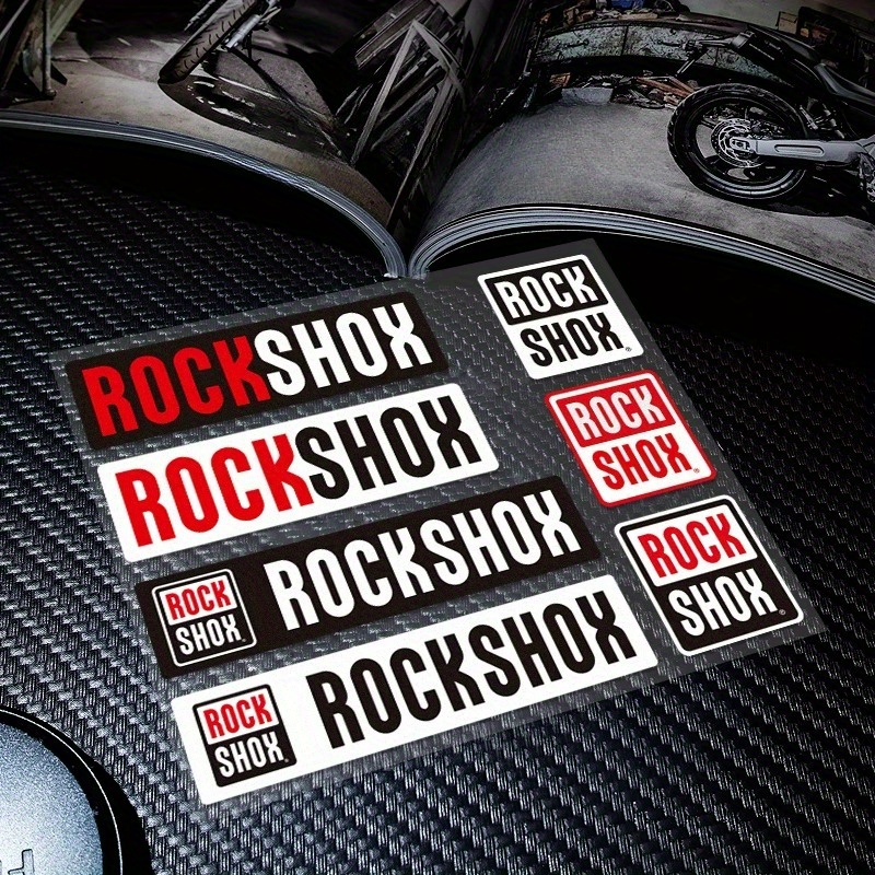 2 ピース/セット Rockshox バイクステッカー、ハイ - Mountain Biking Body Armour のレビューと価格