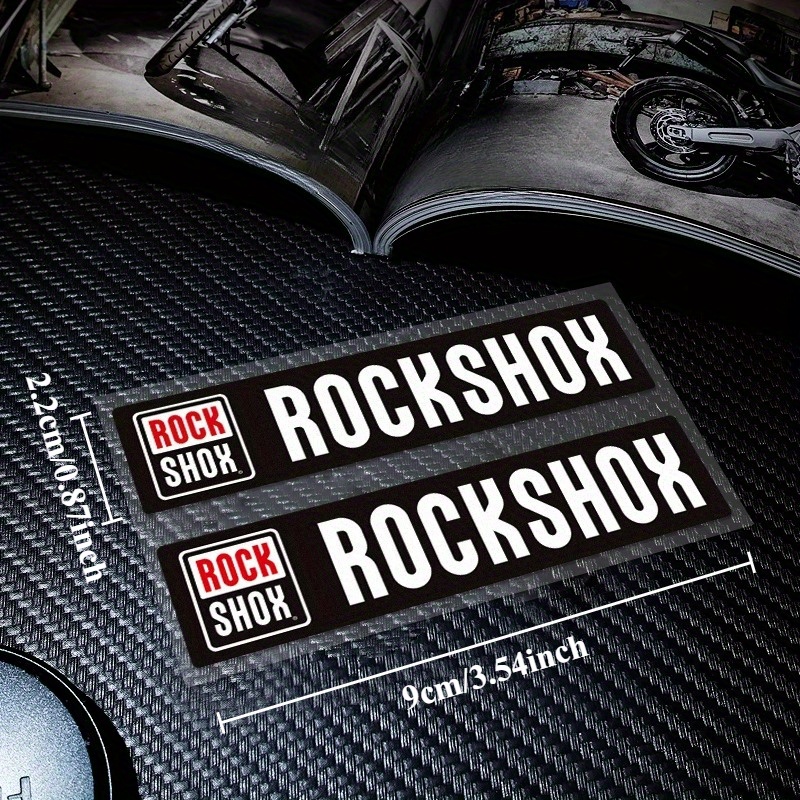 2 ピース/セット Rockshox バイクステッカー、ハイ - Mountain Biking Body Armour のレビューと価格