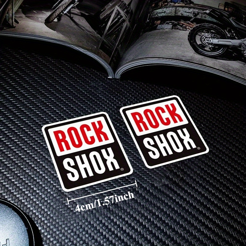 2 ピース/セット Rockshox バイクステッカー、ハイ - Mountain Biking Body Armour のレビューと価格