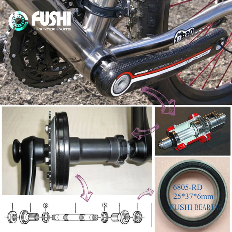 4 個 6805-RD 25*37*6 ミリメートル自転車ボ - Bottom Bracket Press のレビューと価格